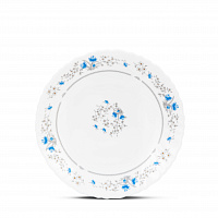 Тарелка десертная 19см FARFORELLE Голубой цветок стеклокерамика 000000000001214363