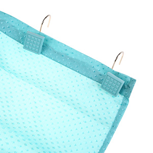 Шторка для ванной DE'NASTIA c водоотталкивающей пропиткой 180х180см голубой 100%Полиэстер S000010 000000000001121527