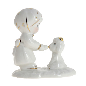 ФИГУРКА ДЕВОЧКА С ОВЕЧК 10СМ 101-836 000000000001113092