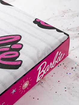 Комплект постельного белья 1,5-спальное 70х70см-1шт ПАВЛИНКА Barbie белоземельный бязь 000000000001214494