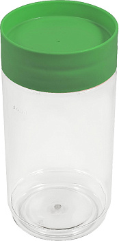 Банка для сыпучих продуктов Plast Team STOCKHOLM 1л бархатно-зеленый 92х92х185мм PT1161БЗ-12 000000000001201366