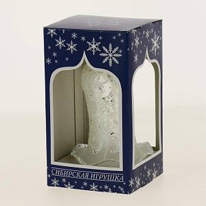 Колокольчик Морозец стекло 10см NP-1237 000000000001191691