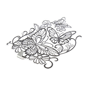 Стикер крючок Бабочки на цветах Room Decoration 000000000001127375