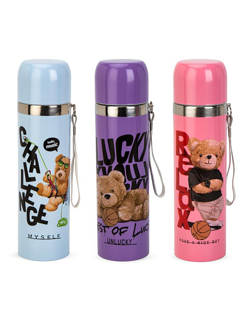 Термос 500мл ST мишка в ассортименте нержавеющая сталь 000000000001229288