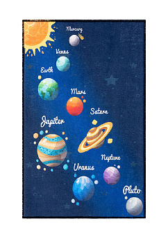 Коврик универсальный 50x80см LUCKY Космос синий 100% полиэстер 000000000001211043