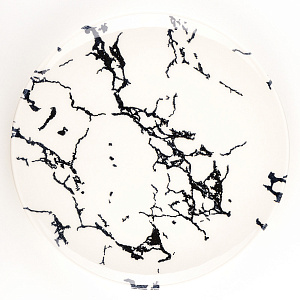 Набор столовой посуды 24 предмета TULU PORSELEN Deniz BLACK MARBLE фарфор 000000000001210104