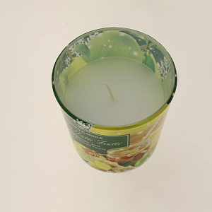 Ароматизированная свеча в стакане Зима Тутти Фрутти 115гр (Winter Tutti Frutti) в уп.12шт 000000000001191671