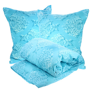 Комплект постельного белья Жаккард Павлина, евро, бязь 000000000001157613