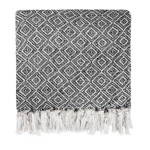 Плед 150х200см LUCKY QUADRO серый хлопок Плед 150х200см LUCKY QUADRO серый хлопок 000000000001214657