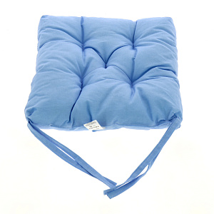 Подушка на стул 40x40см велюр серый PC02341 000000000001186005