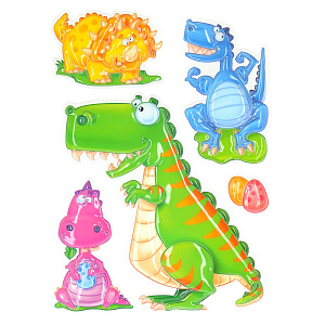 3D стикеры Динозаврики Room Decoration 000000000001127326