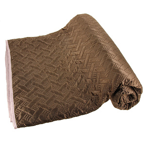 Покрывало DE'NASTIA двухстороннее 240х260см шоколад/розовый U000045 000000000001168966