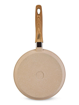 Сковорода блинная 22см CASTA Cream Marble антипригарное покрытие бакелитовая ручка бежевый жемчуг литой алюминий 000000000001229153