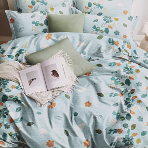 КПБ ЕВРО Любовь и жизнь, бязь, 100% хлопок, плотность 125гр. (наволочки 2шт 70*70, простынь 215*200, пододеяльник 215*200) арт.815/ЕВРО 000000000001201980