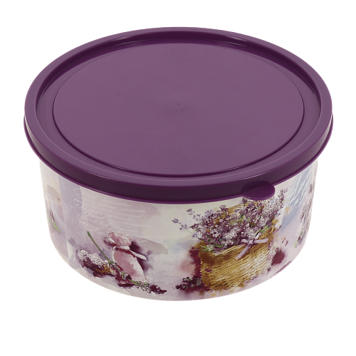 КОРОБКА КРУГЛАЯ 1.9л ЛАВАНДА для хранения 4351708 000000000001198989