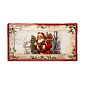 Блюдо сервировочное DE'NASTIA Новый год прямоугольное белый/красный фарфор