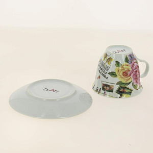 Набор чайный (13) 6 чашек 250мл+6 блюдец+чайник 1000мл, подар.уп ,CM-F13-SGB-011 000000000001170022