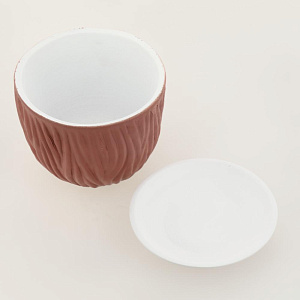 Горшок для цветов декоративный керамический Кора коралловый №4 1л ГК 22 000000000001200889