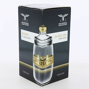 Банка для сыпучих продуктов 1,1л ПРОМСИЗ Золотой карат стекло 000000000001190689