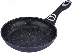 СЕРИЯ SAGA Сковорода O26, h=5.0см (кованый алюминий,  антипригарное мраморное покрытие, индукция, ручка с покрытием Soft-touch, упак 000000000001108367