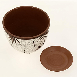 Горшок для цветов декоративный керамический Бамбук текстурный №1 4л ГК 1 000000000001200868