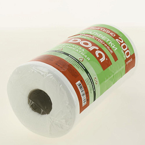 Салфетки в рулоне 200шт 20х25см DORA спанлейс 000000000001207350