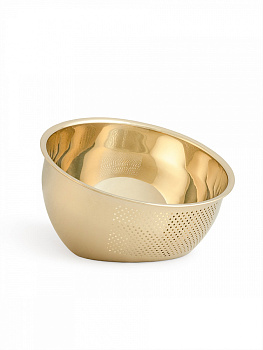 Дуршлаг 22x15x8см DE'NASTIA светло-золотистый нержавеющая сталь Дуршлаг 22x15x8см DE'NASTIA светло-золотистый нержавеющая сталь 000000000001227997