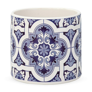 Кашпо 12,5х11,5см 1л Принт IV керамика 000000000001225885