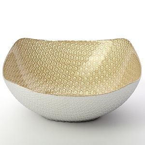 Салатник 22см GLASSCOM золото стекло 000000000001209512