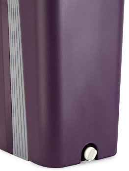 Набор для уборки пола(швабра с 2 насадками + ведро с отжимом)фиолетовый пластик 000000000001228755