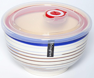 Салатник 14см/750мл ELRINGTON АЭРОГРАФ Лазурный день с крышкой керамика 000000000001210594