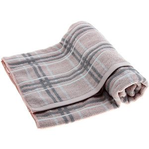 Полотенце Клетка DE'NASTIA 70х130см розовый 70%Бамбук/30%Хлопок T000042 000000000001104395