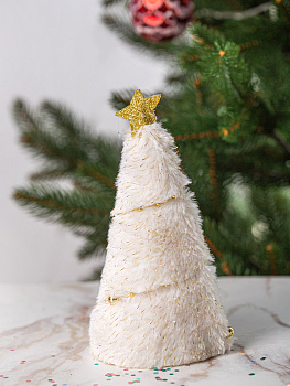 Декоративное украшение Елочка 17см DARLENS бежевый 000000000001209899