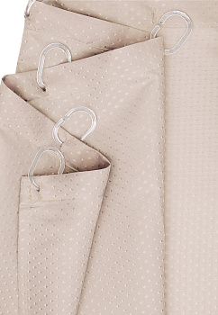 Шторка для ванной 200х180см DE'NASTIA Diamond бежевая 100% полиэстер 000000000001213241