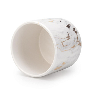 Кашпо 12,5х11,5см 1л Мрамор II керамика 000000000001225865