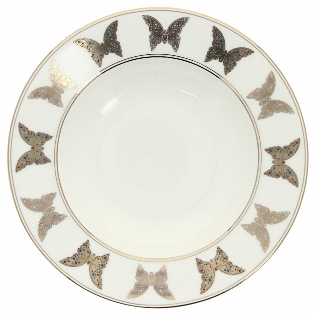 Набор суповых тарелок Butterfly Valentin Yudashkin, 23 см, фарфор, 3 шт. 000000000001164177