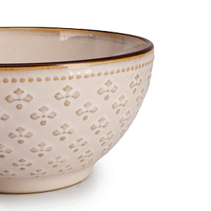 Салатник 13см Жемчуг полоса глазурованная керамика 000000000001217649