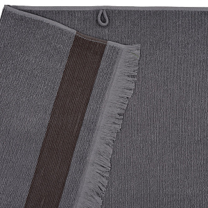 Полотенце махровое 50х90см СОФТИ Гармошка темно-серый хлопок 100% 000000000001213297