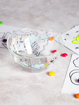 МИННИ И ЕДИНОРОГ Салатник 13см ОСЗ Гладкий стекло 000000000001205452