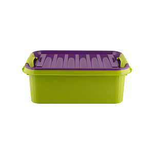 Ящик для игрушек 23л ПОЛИМЕРБЫТ FUNNY KIDS с крышкой пластик 000000000001213084