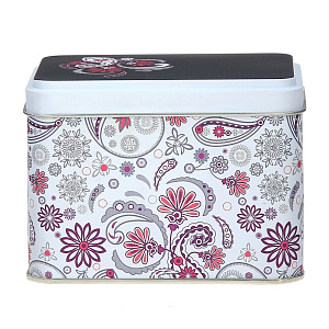 Банка для сыпучих продуктов 400мл НОВЫЙ АРГУМЕНТ Бута белая жестяная 000000000001102864