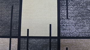 Коврик придверный 50x80см LUCKY Квадраты серый/бежевый полиэстер 000000000001203629