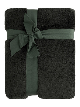 Плед 150х200см DE'NASTIA Тедди зеленый полиэстер 000000000001184236