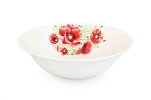 Салатник фарфор 680 мл Маки,089392 000000000001193498