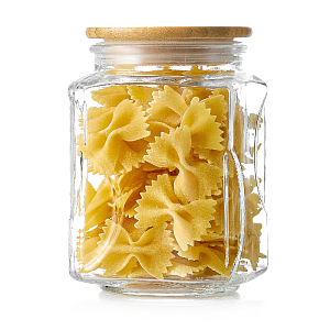 Емкость для сыпучих продуктов 720мл ESPRADO Bambu с бамбуковой крышкой стекло 000000000001178525