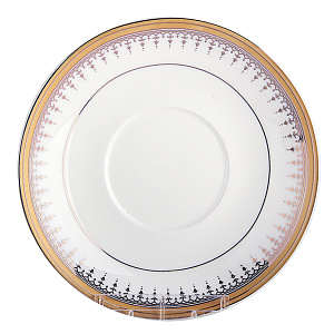 Набор чайный 12 предметов (чашка 200мл-6шт/блюдце-6шт) Голден лайн форма ребристая подарочная упаковка фарфор 000000000001218523