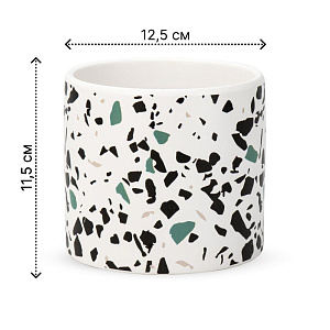 Кашпо 12,5х11,5см 1л Стрит II керамика 000000000001225863