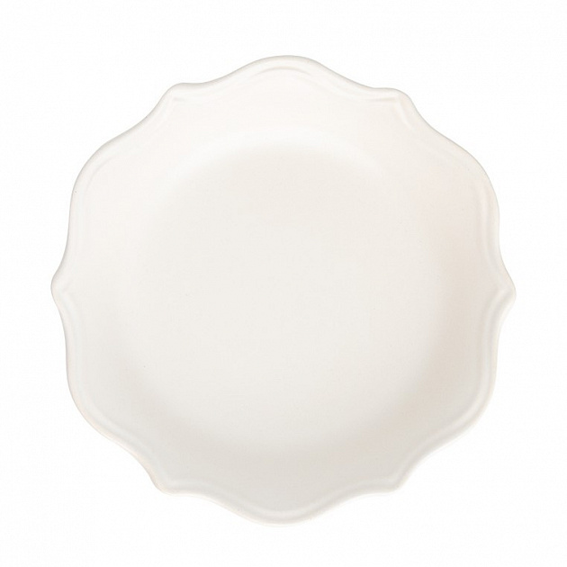 Тарелка суповая 22см 600мл DE'NASTIA Romeo кремовый матовый керамика 000000000001216758