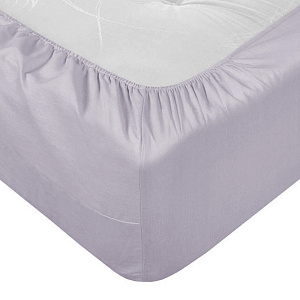 Простыня на резинке 200х200х25см LUCKY лавандовый поплин хлопок 100% 000000000001221064