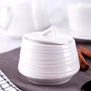 Сахарница 220мл TUDOR ENGLAND Royal Circle белый фарфор 000000000001189656